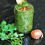 Chimichurri Sauce Recipe in a jar