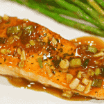 Keto Teriyaki Salmon recipe on a plate