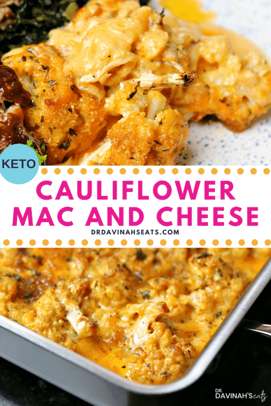 Pinterest image for Low Carb Mac n' Cheese