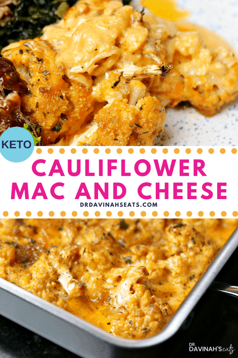 Keto Cauliflower Mac and Cheese Dr. Davinah's Eats