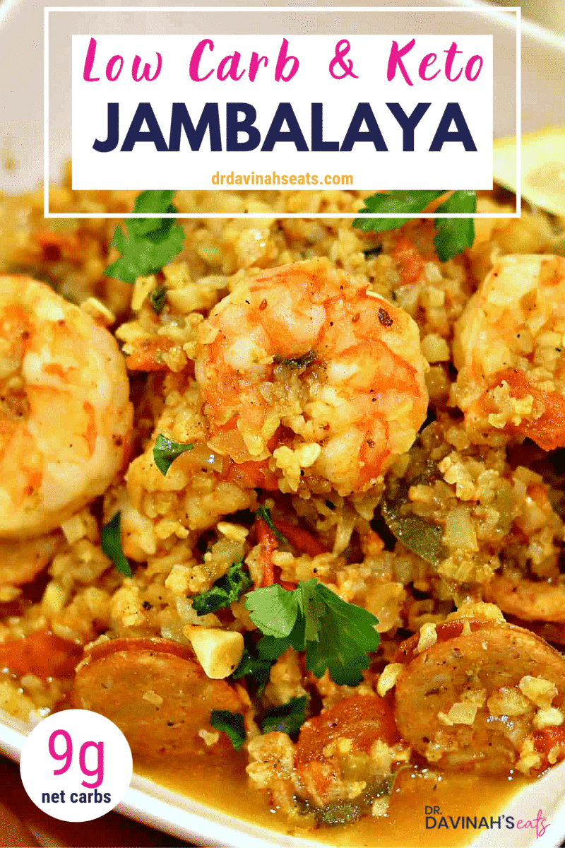 Keto Jambalaya Pinterest image