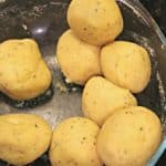 A bowl of keto fathead dough sorted into 8 balls
