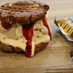 Peanut Butter & Jelly ice cream sandwich