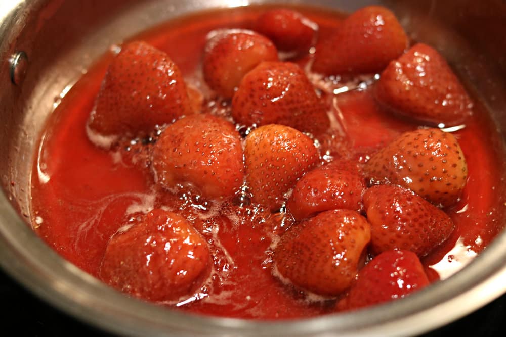 A bowl of Strawberry Compote