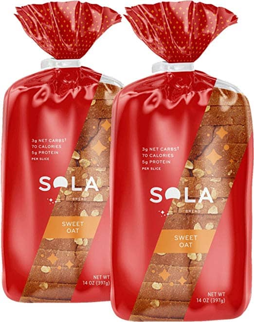 An image of Sola Bread - a low-carb and Keto-friendly bread option that tastes like real bread