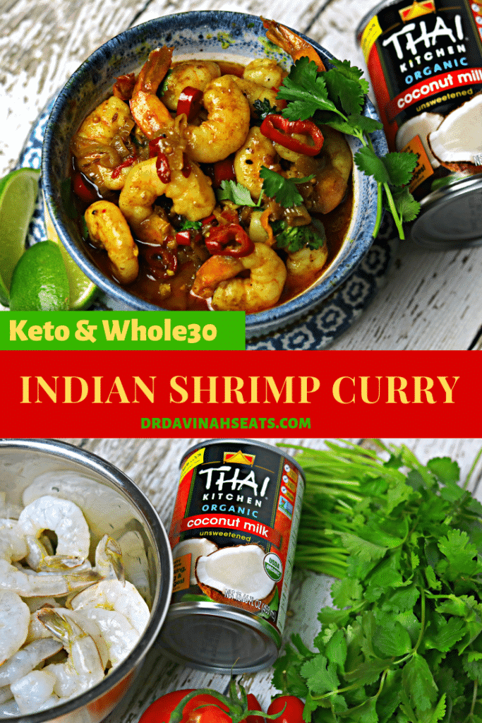 Pinterest image for Shrimp Curry