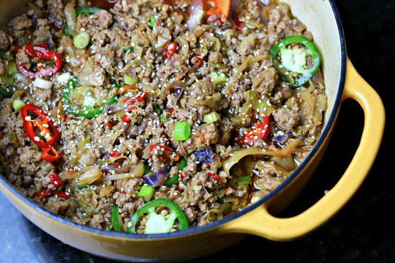 Keto Eggroll in a Bowl recipe in a Pot