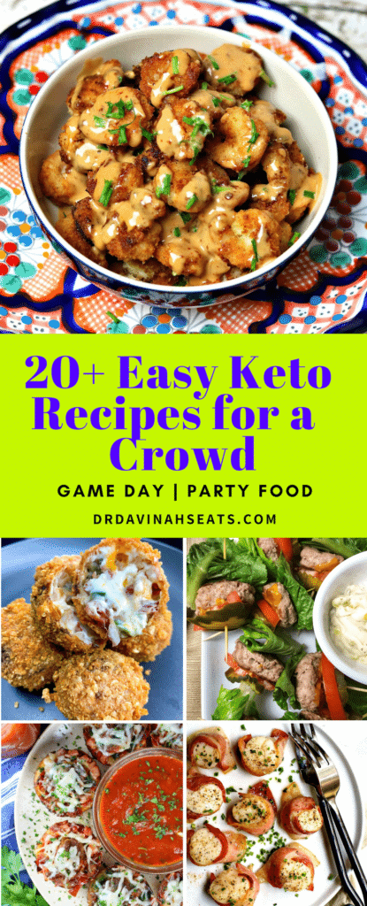 Pinterest image for Keto Appetizers and Tailgate Food