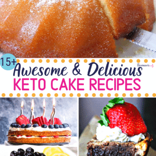 Keto Cake Recipes Pinterest image