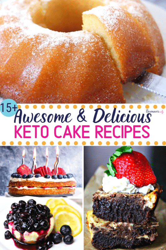Keto Cake Recipes Pinterest image