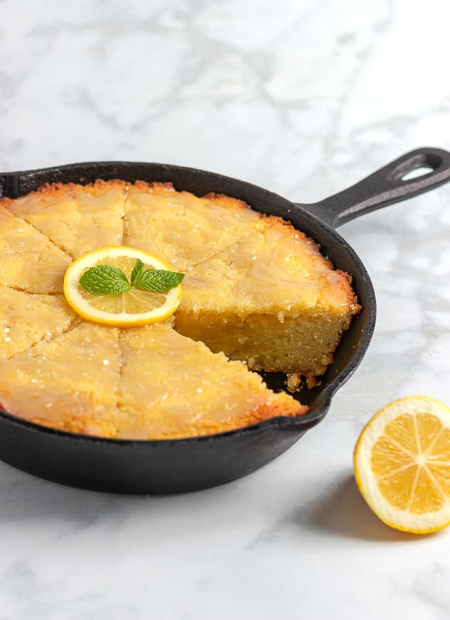 Keto Lemon Skillet Cake