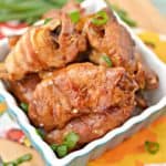 BBQ Bacon Wrapped Keto Chicken Wings