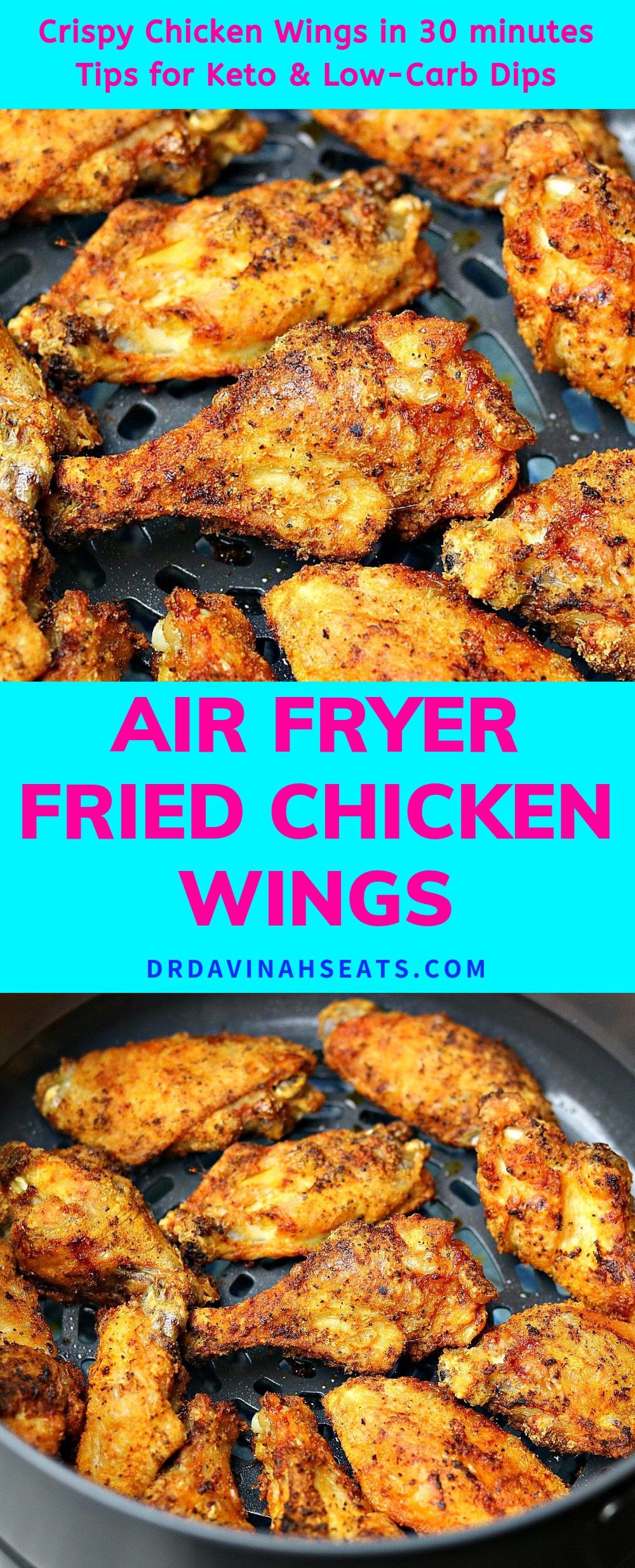 Ninja Foodi Air Fryer Chicken Wings Recipe [+VIDEO] - Dr. Davinah's Eats 