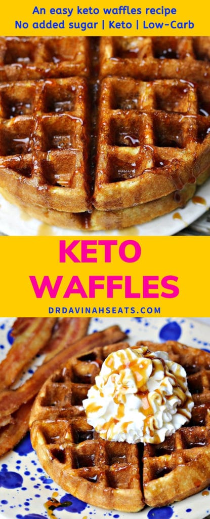 Pinterest image for Keto Waffles