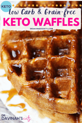 Keto Almond Flour Waffles - Dr. Davinah's Eats