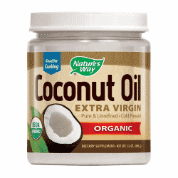 a photo of Nature\'s Way Extra Virgin coconut oil
