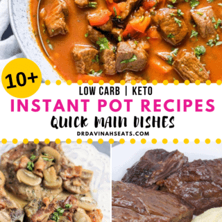 Pinterest image for 10 Keto Instant Pot Meals