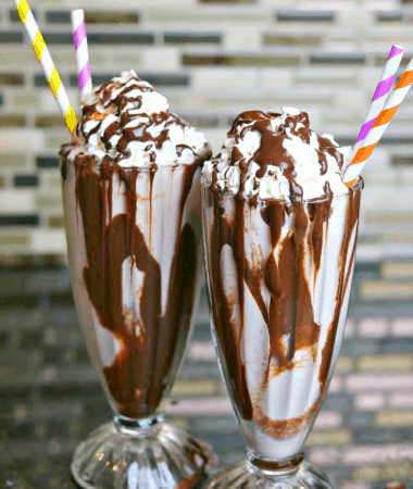 two keto mudslides in tall glasses