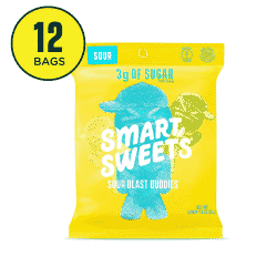 A close up of Smart Sweets brand Sour Blast Buddies