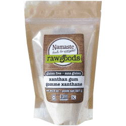 A close up of Namaste Raw Goods Xanthan Gum