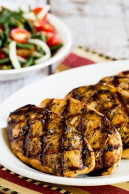 Marinated Grilled Chicken on a plate