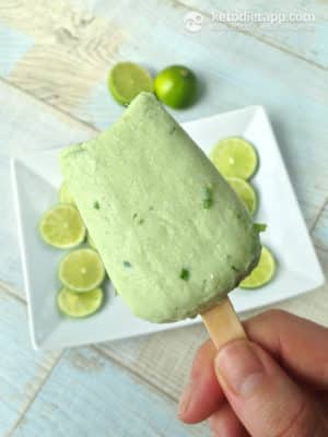 Keto Key Lime Popsicles