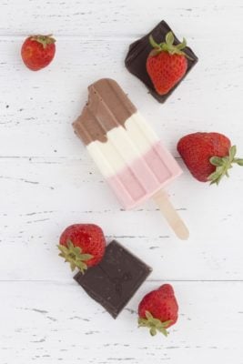 Keto Neapolitan Popsicles