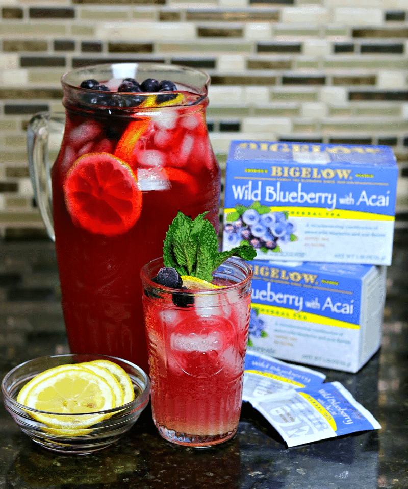 Keto Blueberry Iced Tea Lemonade Dr. Davinah's Eats