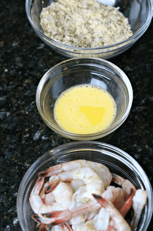 2-Step Process for Breading Air Fryer Shrimp