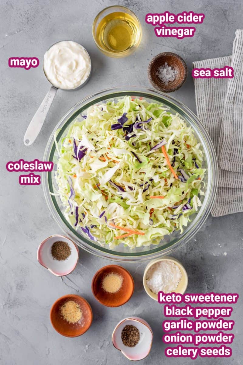 Best Keto Coleslaw Recipe [+VIDEO] Dr. Davinah's Eats