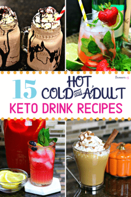 Keto Drink Recipes Pinterest image