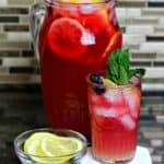 Keto Iced Tea Lemonade in a Pitcher