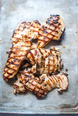 Ranch Grilled Meal Prep Chicken on a sheet pan