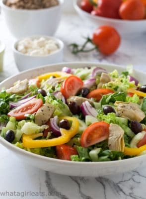 A bowl of Quick Greek Gyro Salad