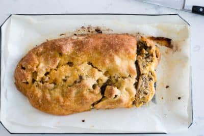 Keto beef Stromboli