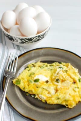 Jalapeno Popper Omelet - 30 minute keto meals option