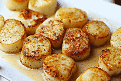 Quick seared scallops one pot quick dish