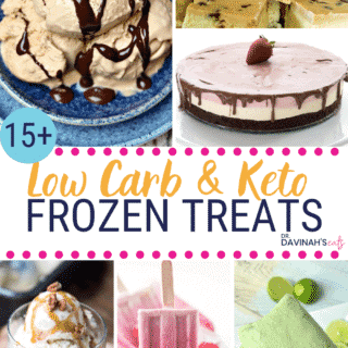 Low Carb & Keto Frozen Treats Pinterest image