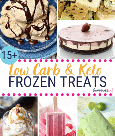 Low Carb & Keto Frozen Treats Pinterest image