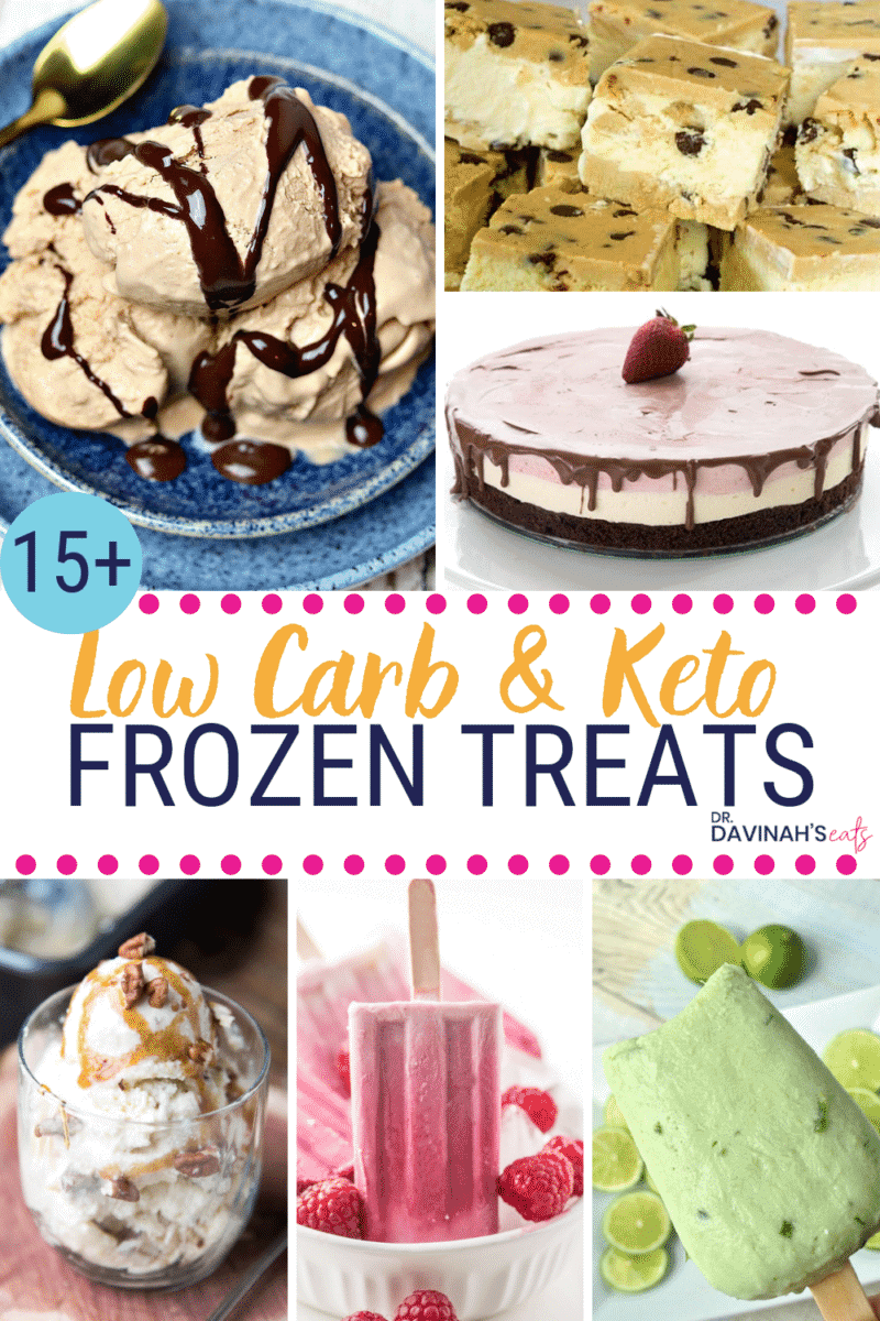 Low Carb & Keto Frozen Treats Pinterest image