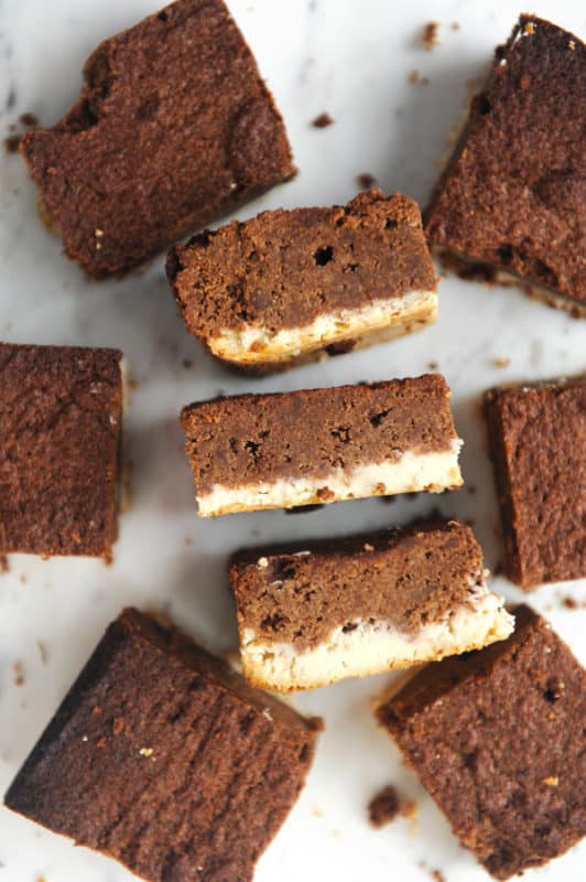 Chocolate Cheesecake Brownie Bars