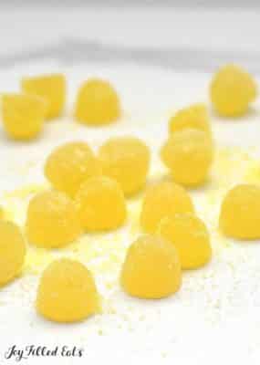 Keto Sour Lemon Gum Drops