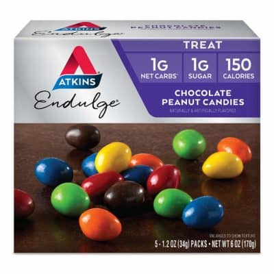 a photo of Atkins Chocolate Peanut Butter Candies 