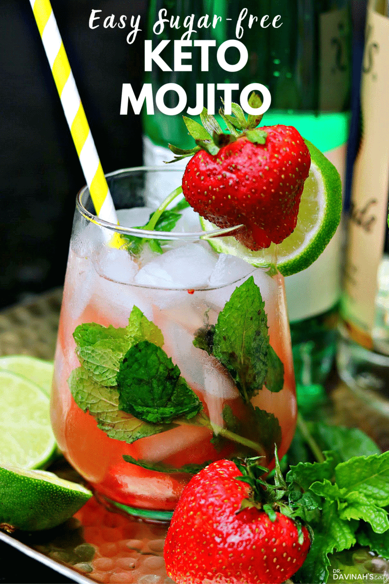 Easy Keto Vodka Mojito Dr. Davinah's Eats