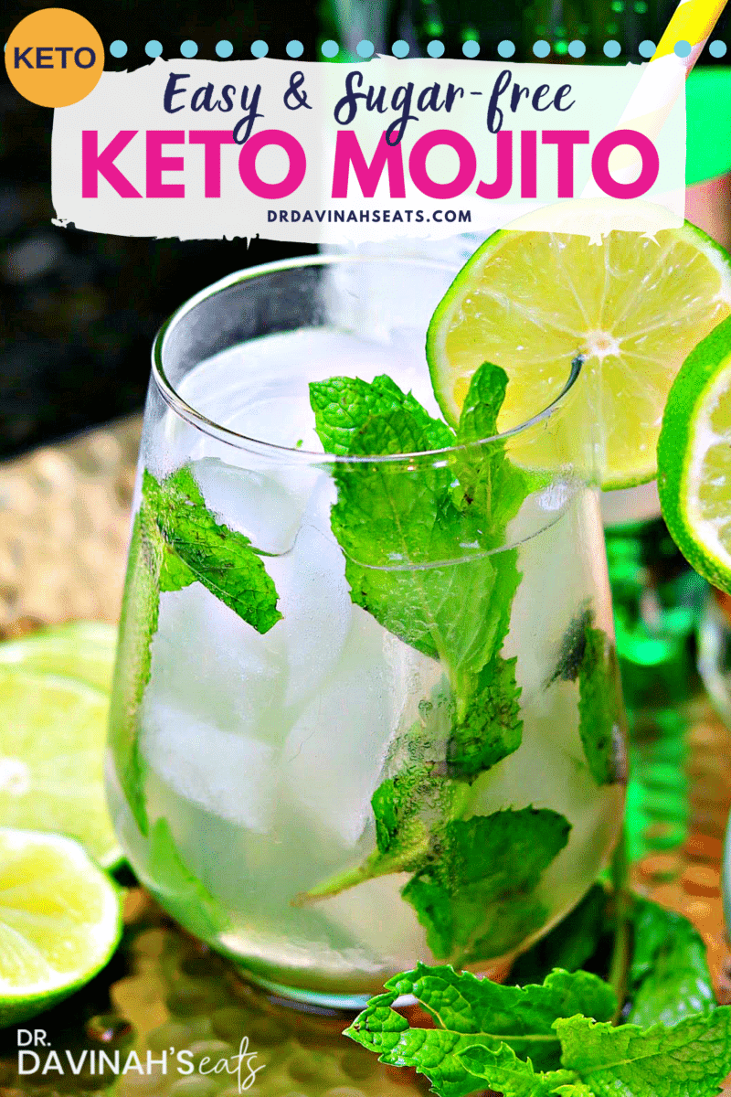 Pinterest image for Keto Mojito