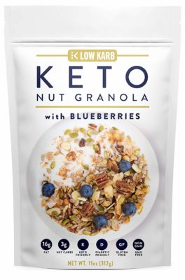 Keto Nut Granola w/ Blueberries