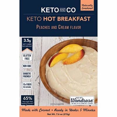 Keto Hot Breakfast Peaches & Cream