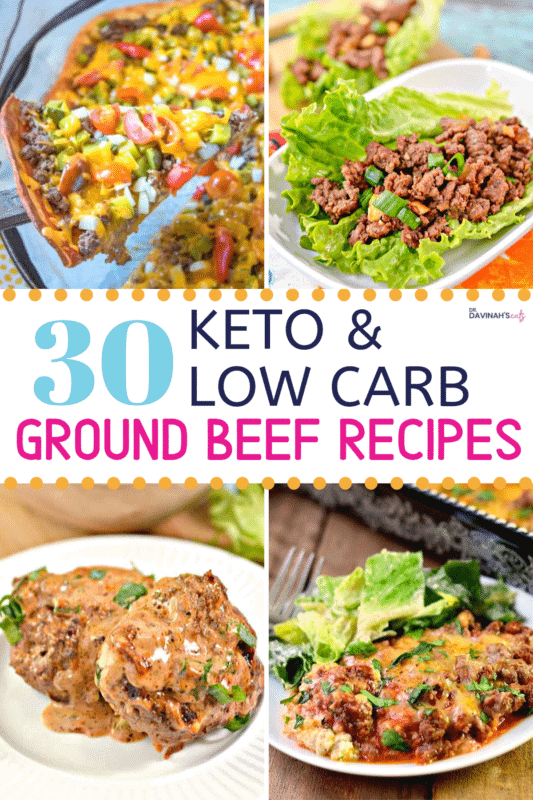 Keto Ground Beef Recipes Pinterest Image