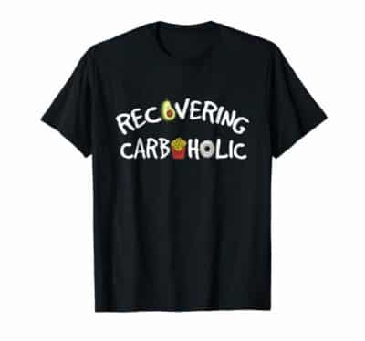 Recovering Carboholic t-shirt