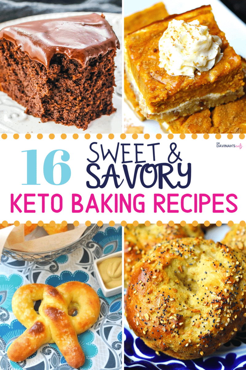 Keto Baking Recipes Pinterest Image